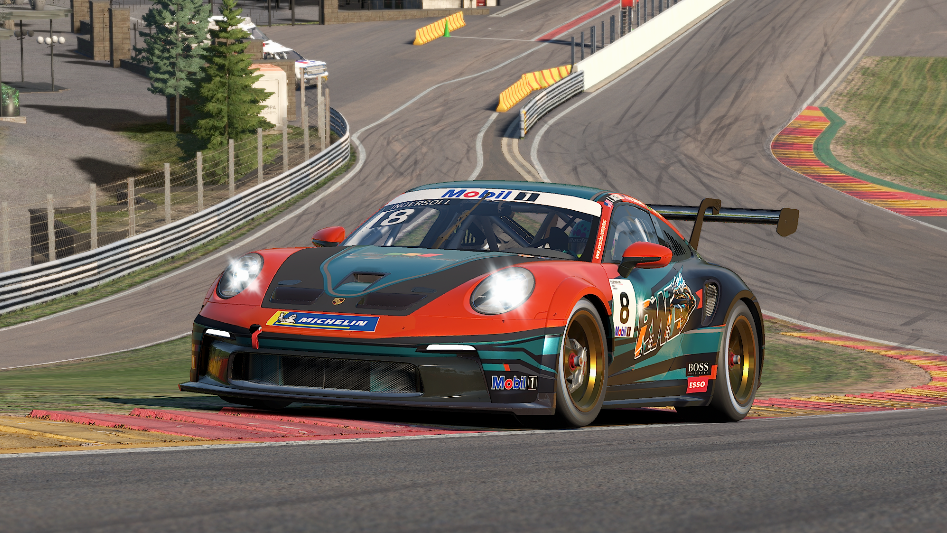 Porsche Cup going up Radillon.